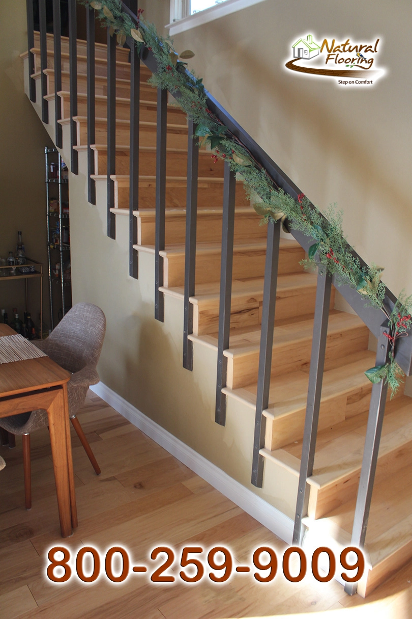 Opened Stairs, Floor Riser without Skirtboard