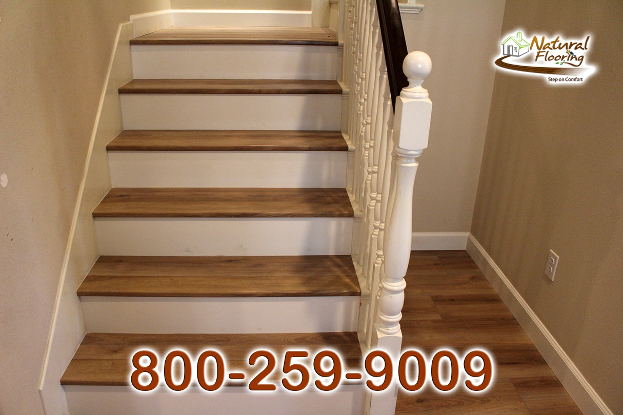 Opened Stairs, White Skirtboard, and False Treads & Riser