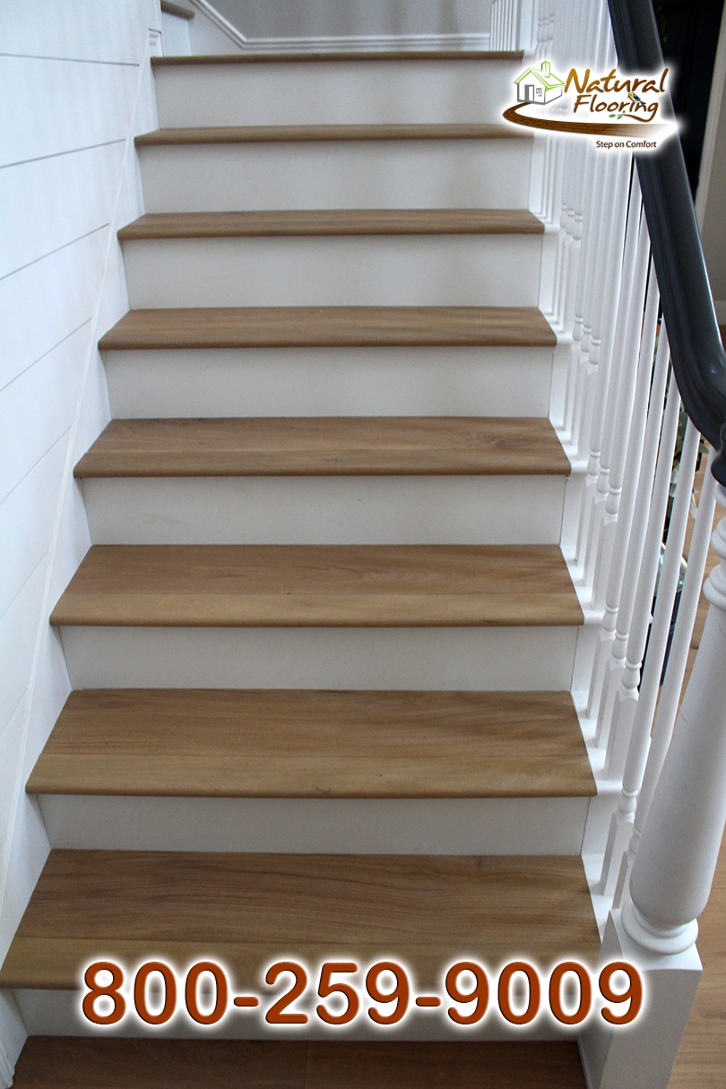 Opened Stairs, White Skirtboard, and False Treads & Riser