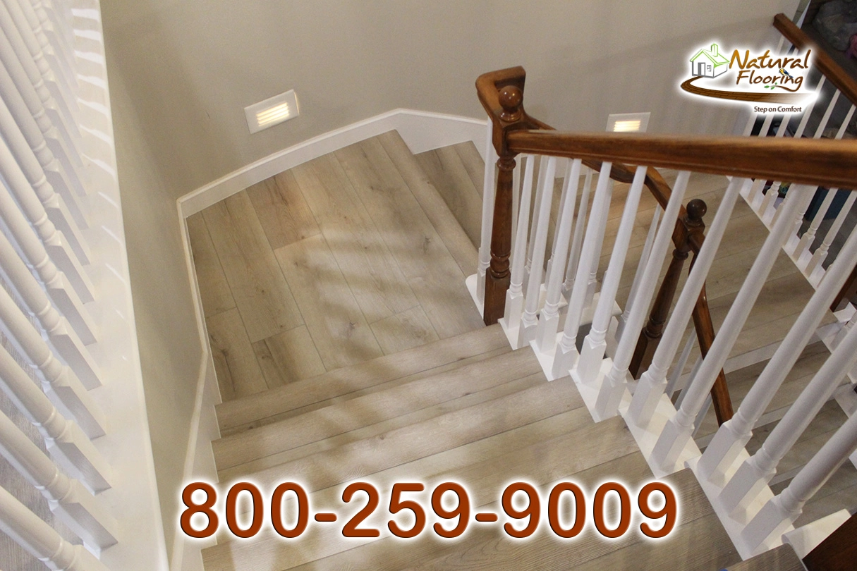 Opened Stairs, White Skirtboard, and False Treads & Riser