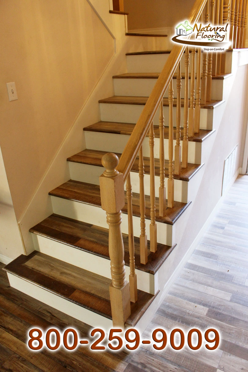 Opened Stairs, White Riser and White Skirtboard