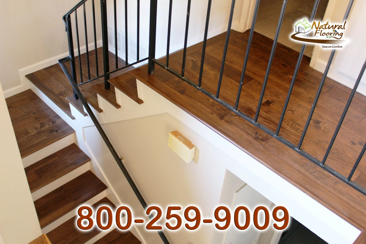 Opened Stairs, White Riser and White Skirtboard
