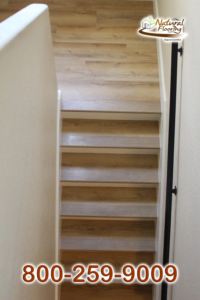 Opened Stairs, White Riser and White Skirtboard