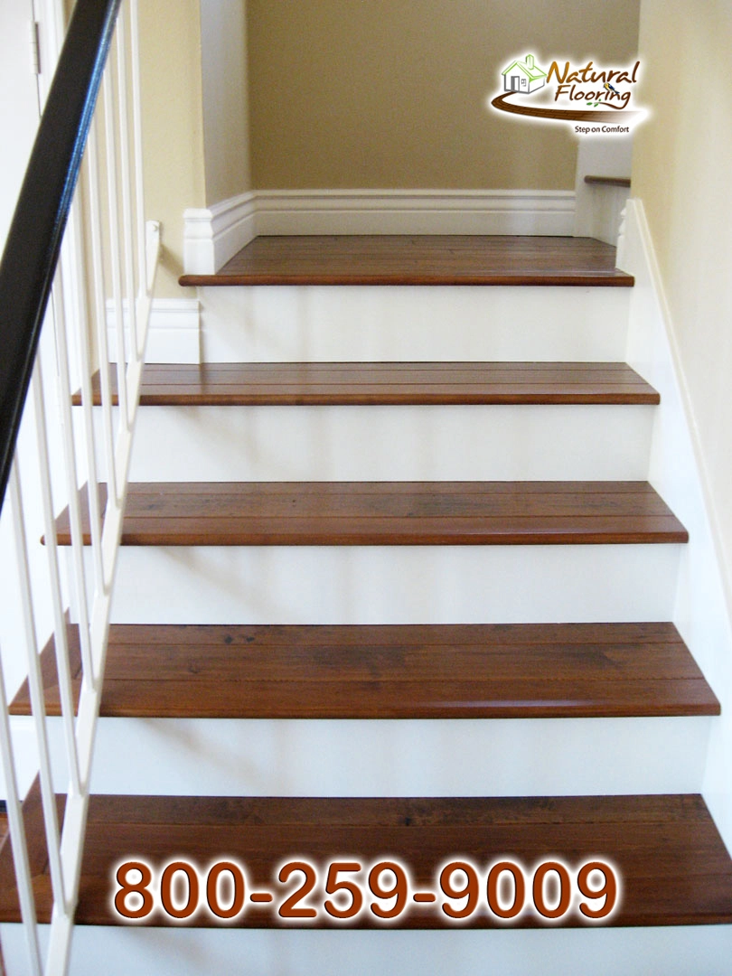 Opened Stairs, White Riser and White Skirtboard