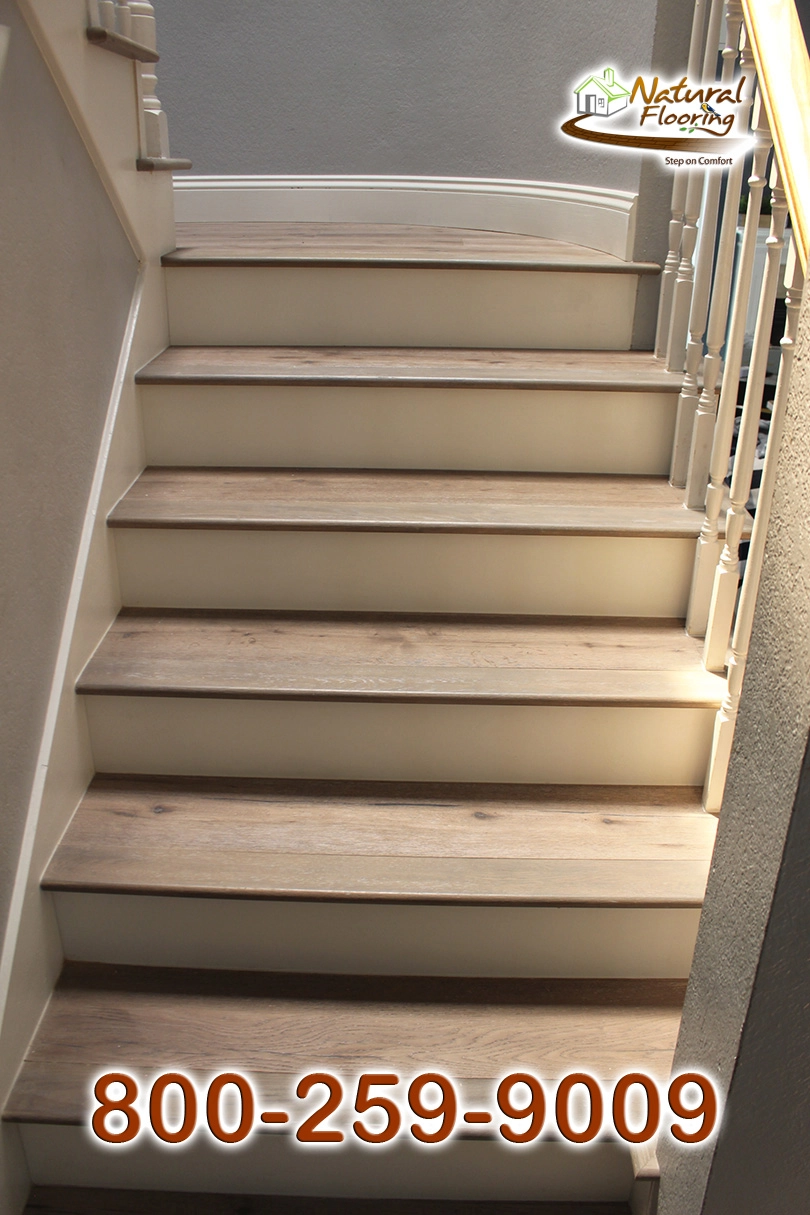 Opened Stairs, White Riser and White Skirtboard