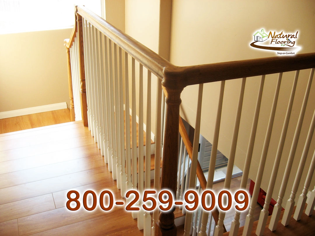 Opened Stairs, White Riser and White Skirtboard