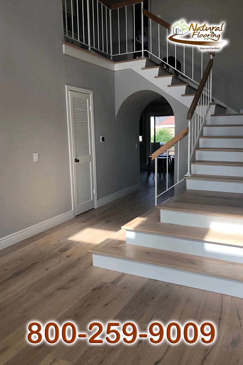 Opened Stairs, White Riser and White Skirtboard