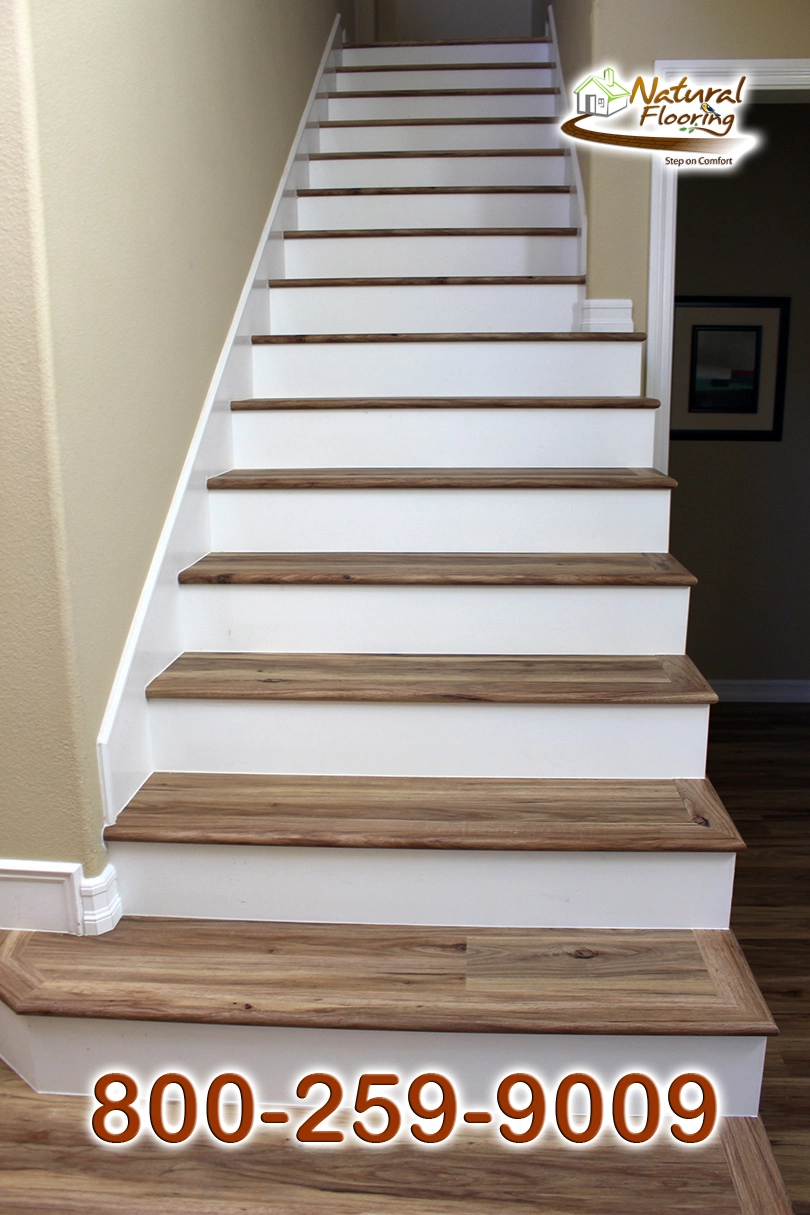Opened Stairs, White Riser and White Skirtboard