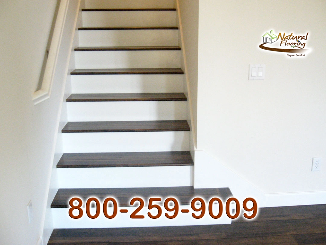 Opened Stairs, White Riser and White Skirtboard