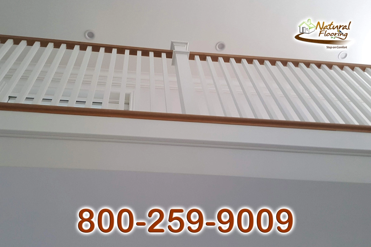 Opened Stairs, White Riser and White Skirtboard