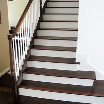Hickory Chestnut Distressed Engineered Wood Stairs Urban 1 136170