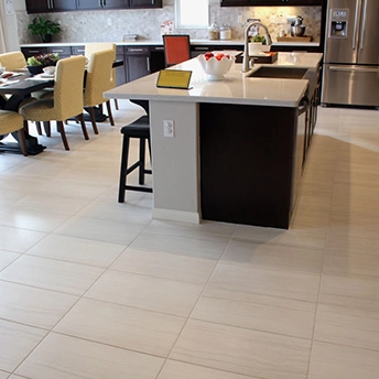 Aligned Rectangle Porcelain Tile Floor 1