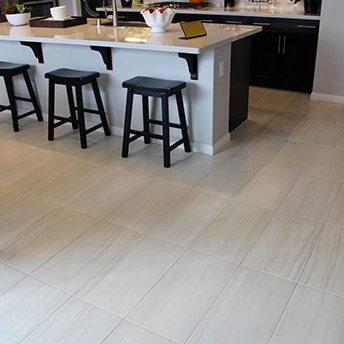 Aligned Rectangle Porcelain Tile Floor 2
