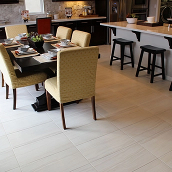 Aligned Rectangle Porcelain Tile Floor 3