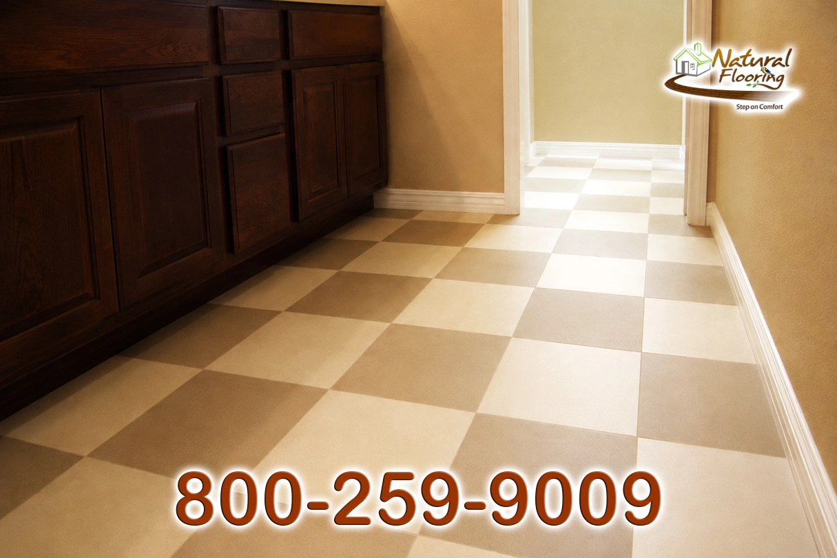 Bathroom Checkerboard Tile Floor