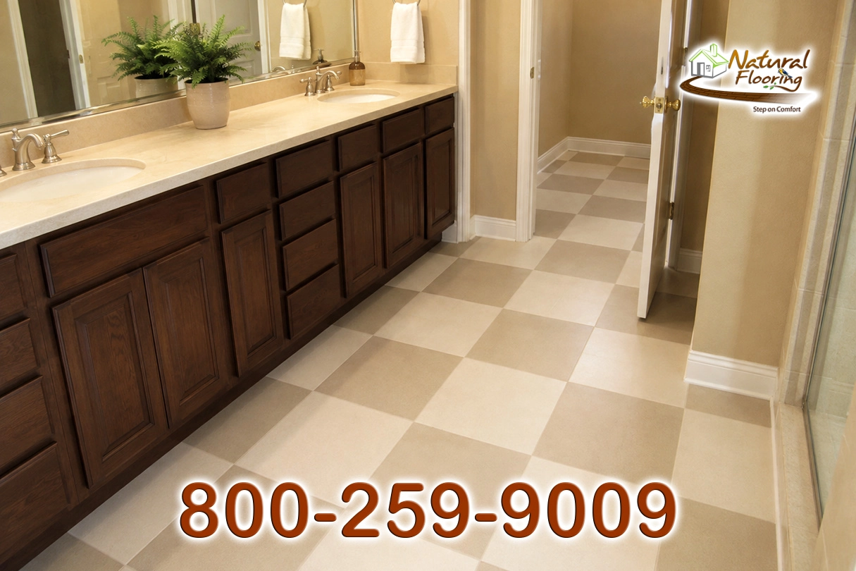 Bathroom Checkerboard Tile Floor