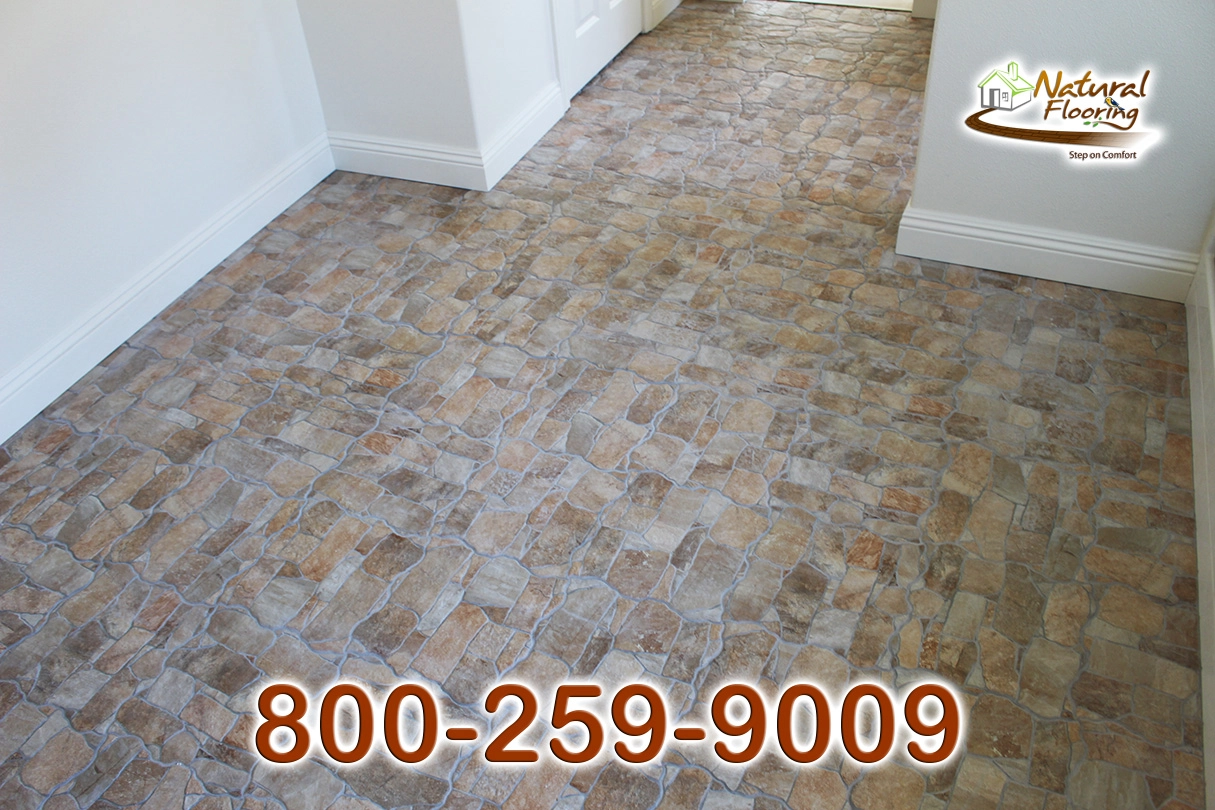 Pebble Mosaic Bathroom Floor