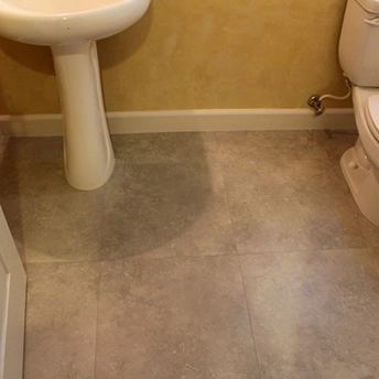 Bathroom Squared Porcelain Tile Floor 1
