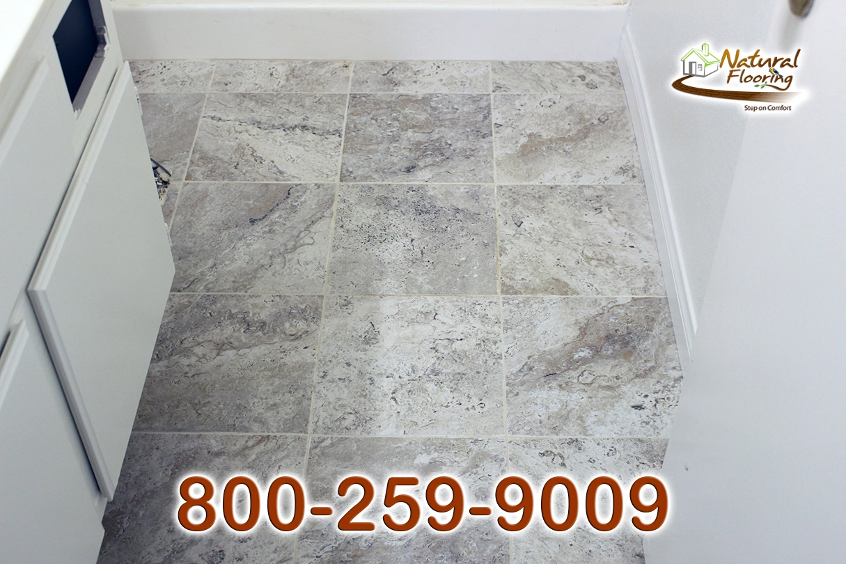 Bathroom Squared Tile Floors