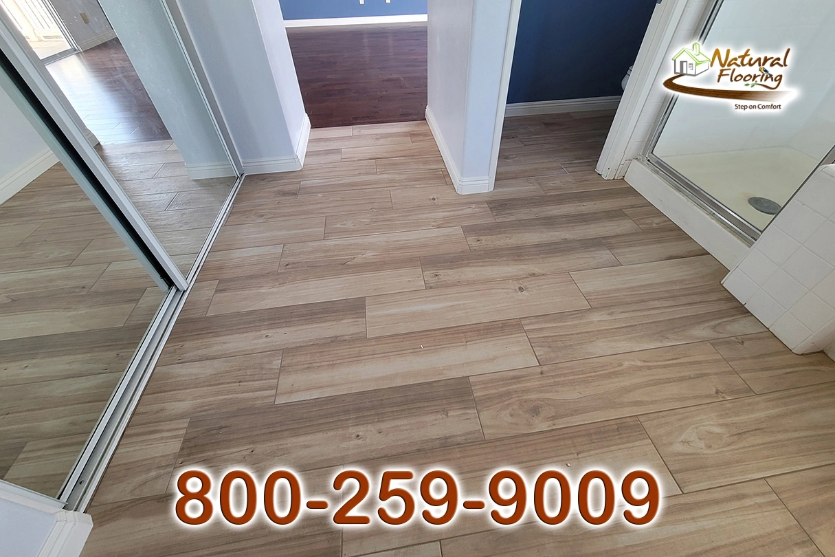 BathroomHickory Plank Tiles