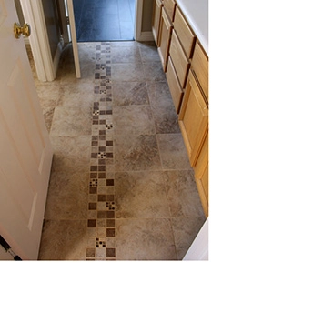 Porcelain Tile Floor Inlay 1