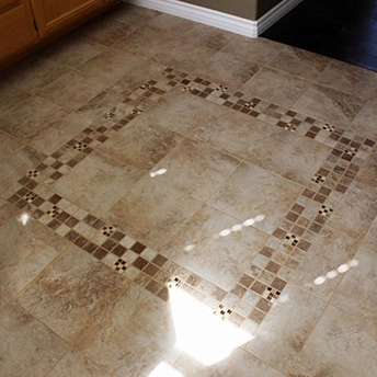 Porcelain Tile Floor Inlay 2