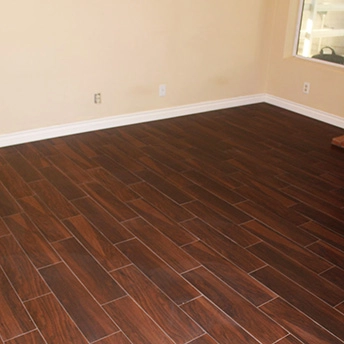 Brazilian Cherry wood tile floor 1