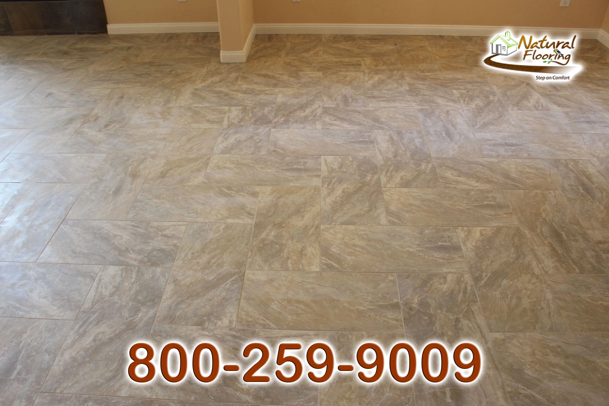 Brown Rectangle Herringbone Tile