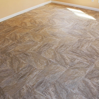 Brown Recttangle Herringbone Tile 1