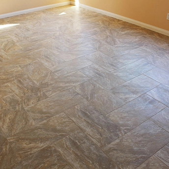 Brown Recttangle Herringbone Tile 2