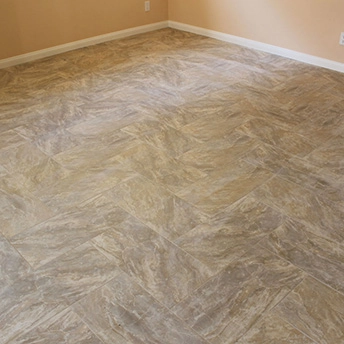 Brown Recttangle Herringbone Tile 3