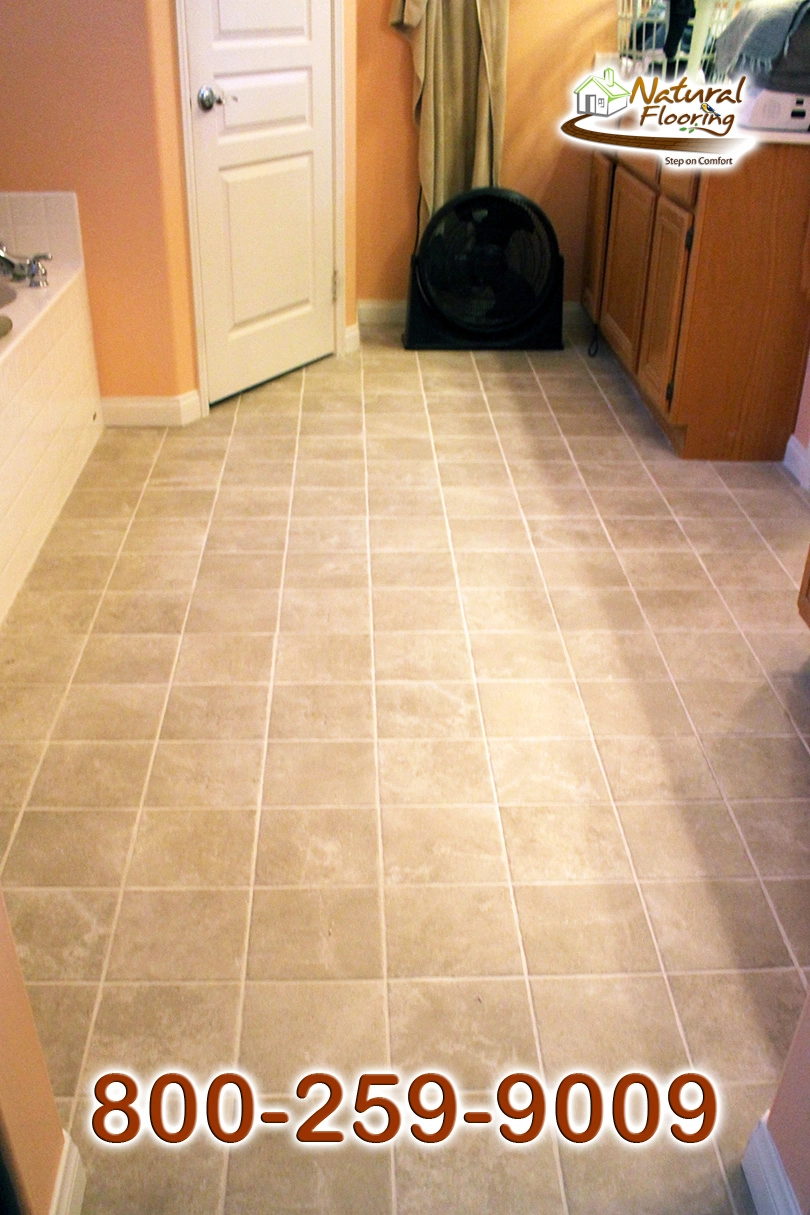 Squared Bathroom Tile Floor