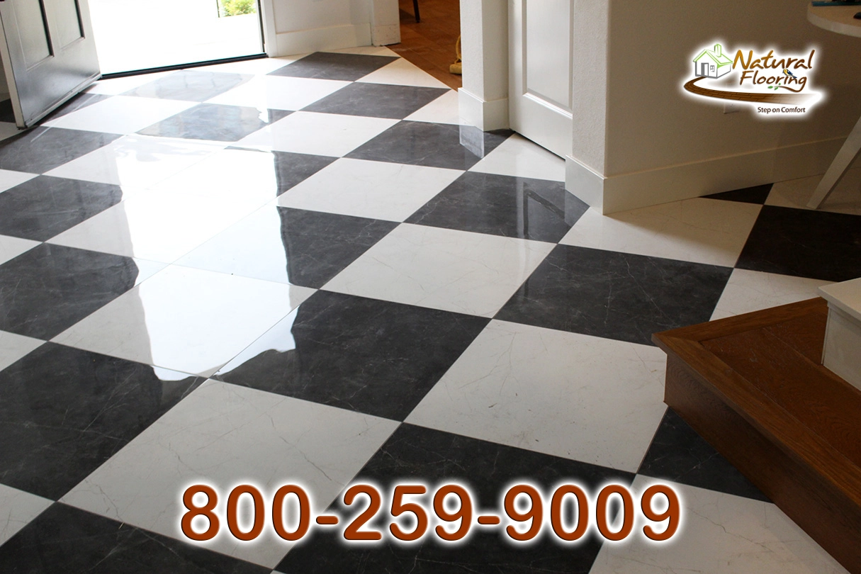 Checker Board Tile Floor