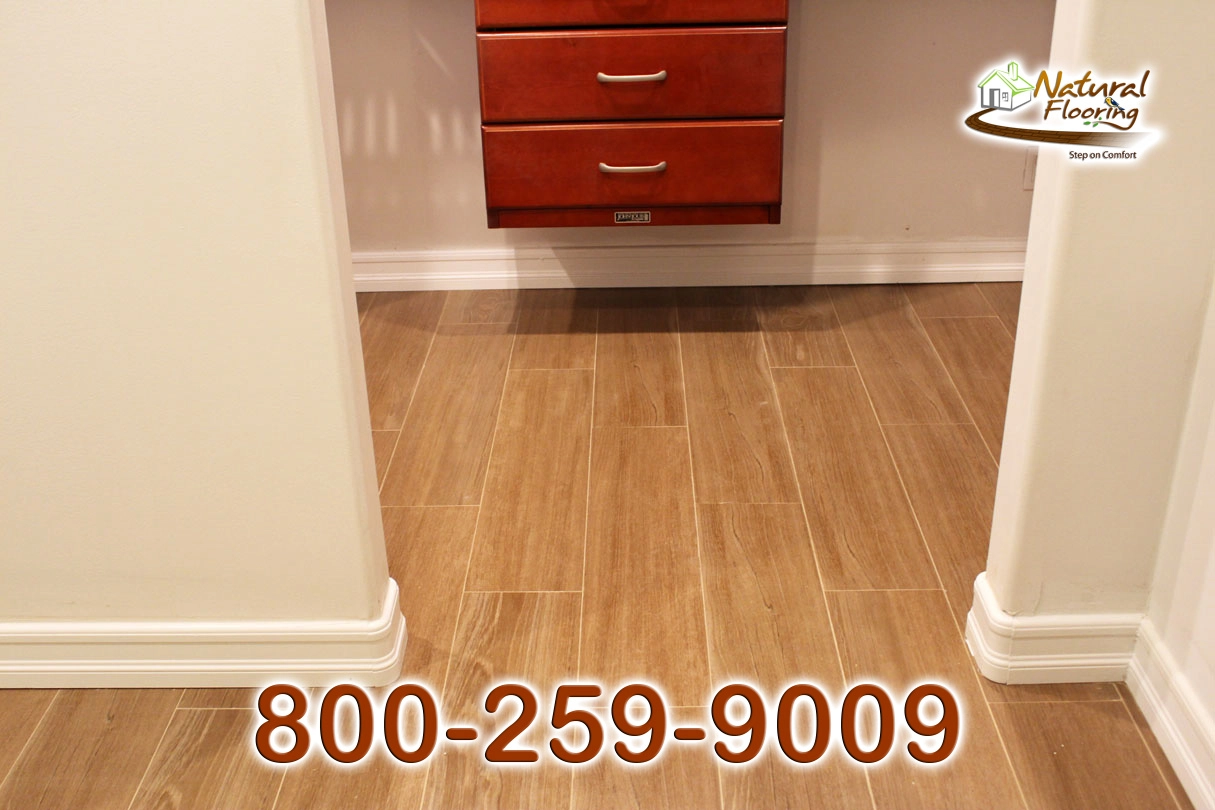 Cherry Wood Tile Floor