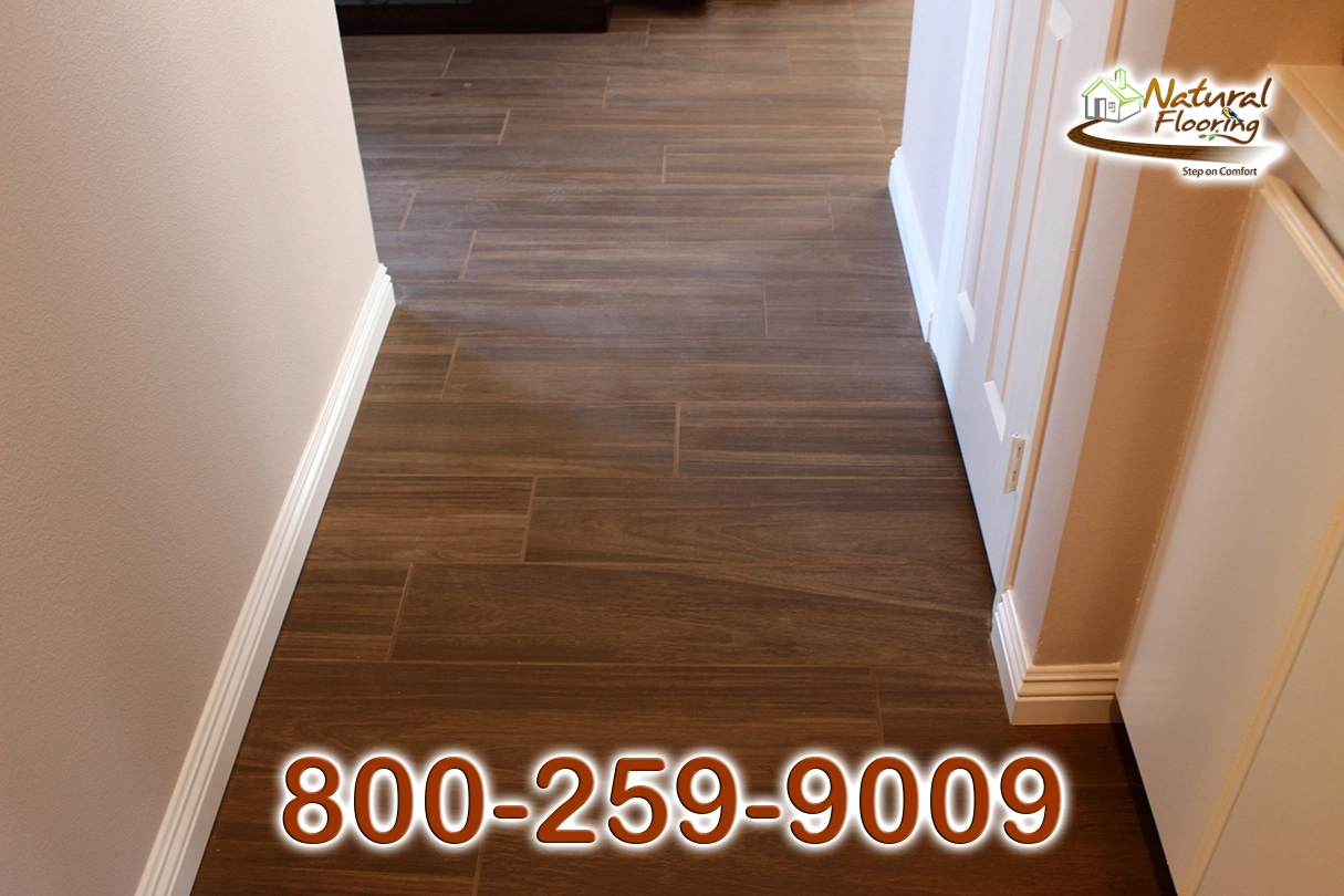 Coffee Wood Like Plank Tile