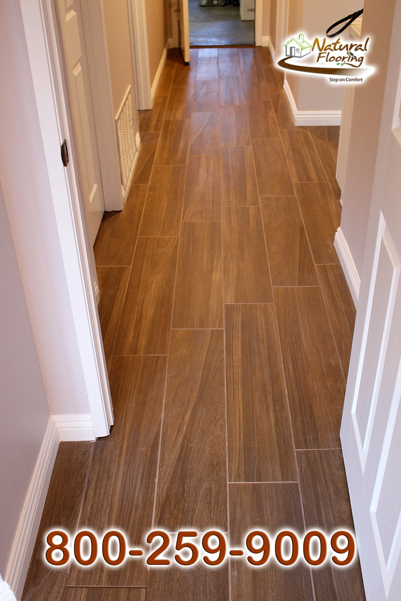 Coffee Wood Like Plank Tile