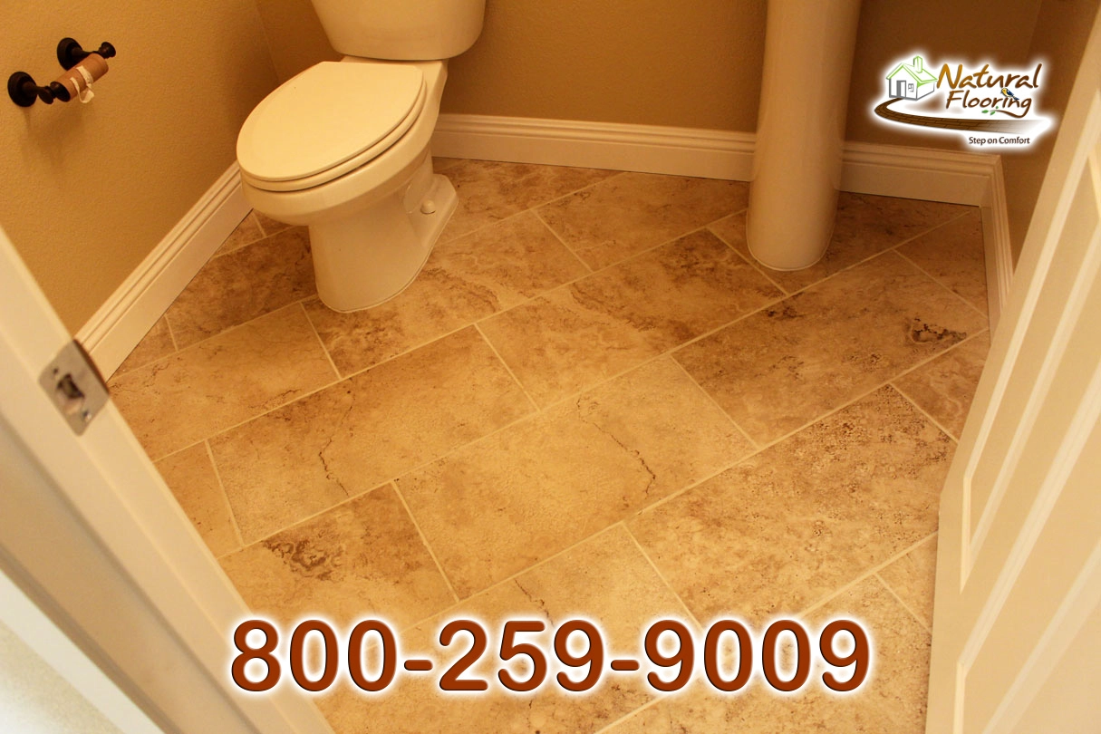 Diagonal Rectangle Porcelain Tile Floor