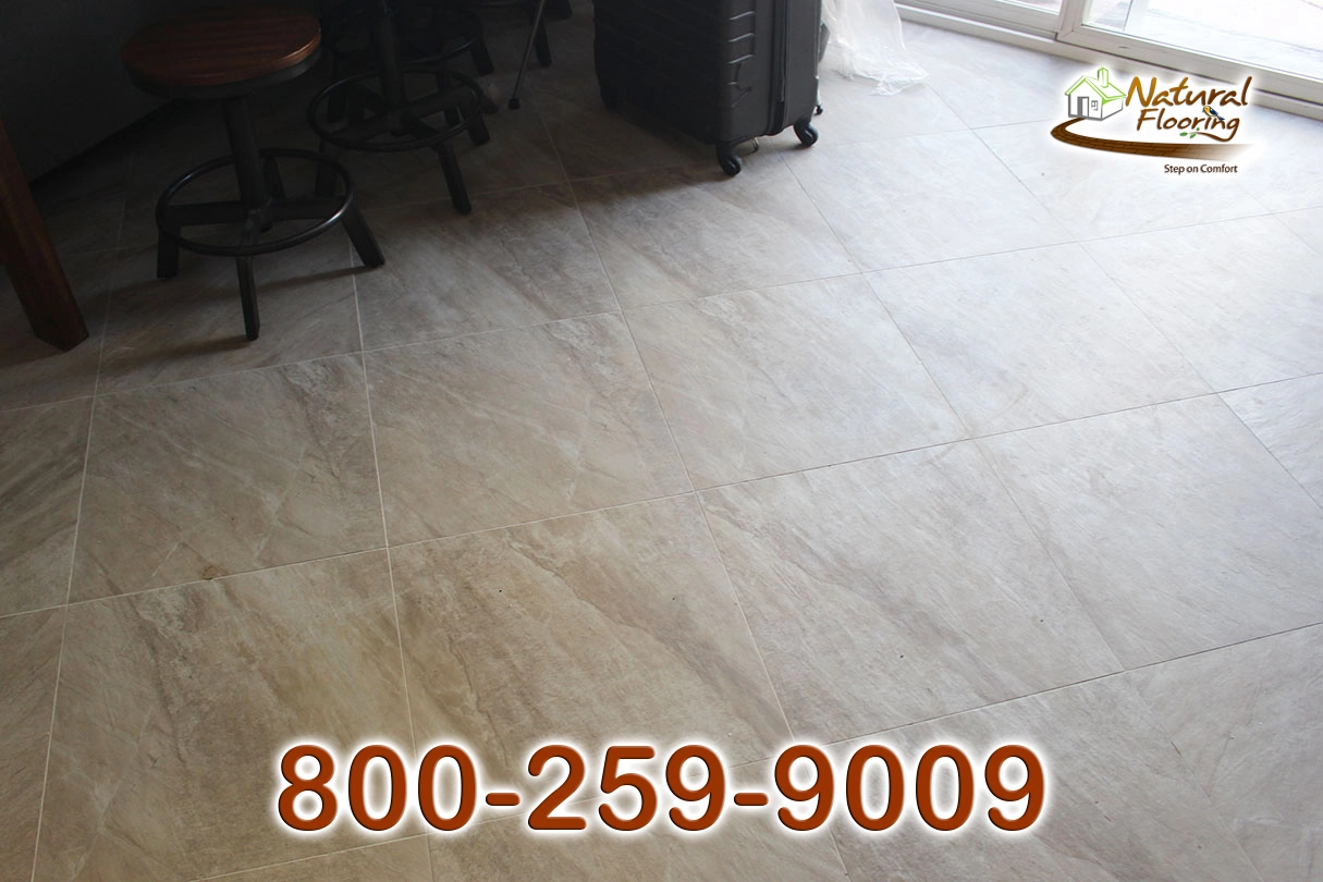 Diagonal Square Porcelain Tile Floor