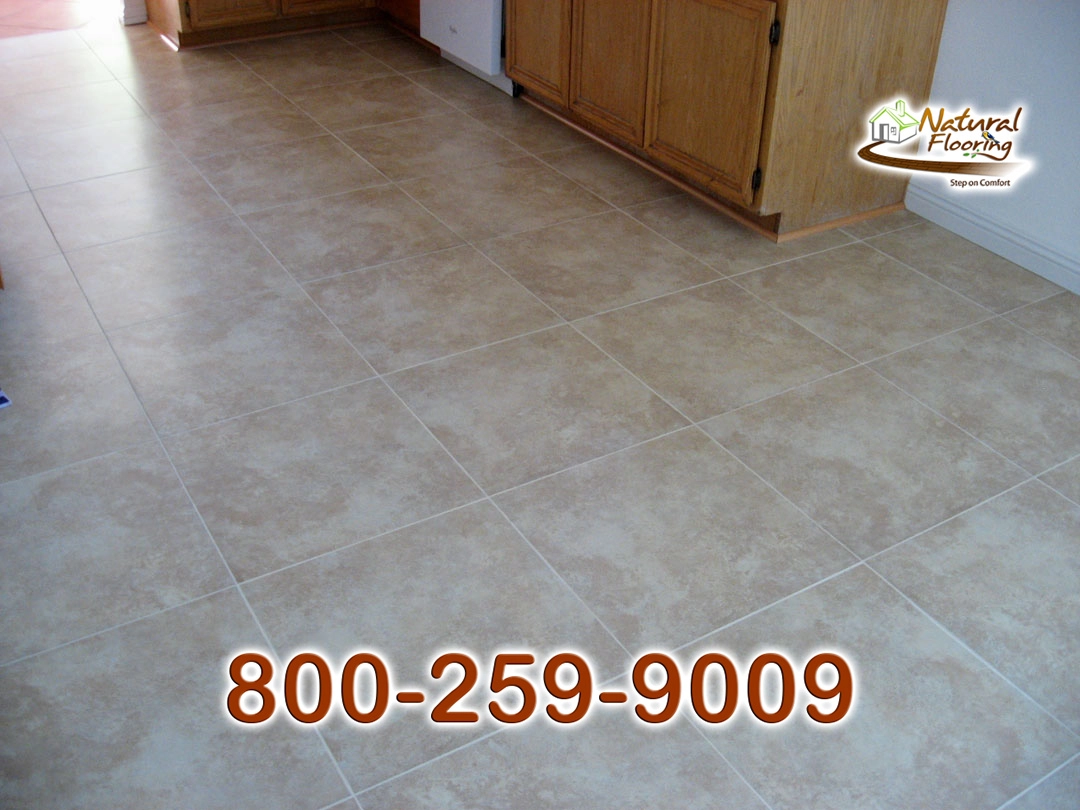 Kitchen Porcelain Squared Tile Floor