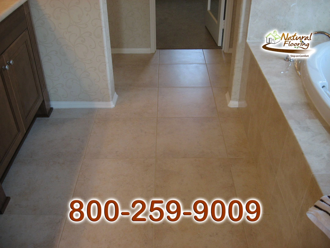 Dining and Bathroom Squared Porcelain Tile Floor