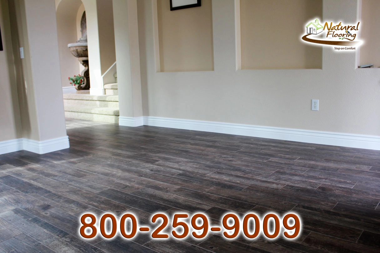 Espresso Pecan Wood Tile Floor