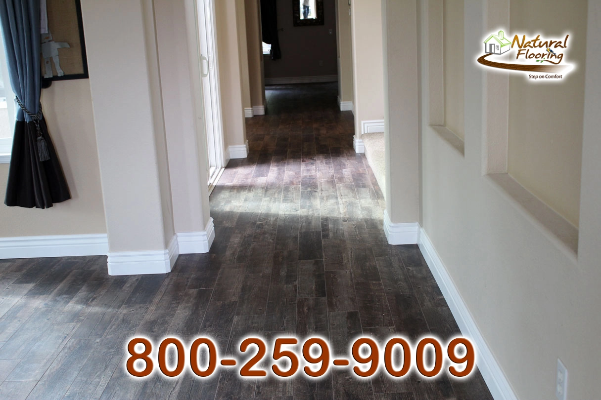 Espresso Pecan Wood Tile Floor