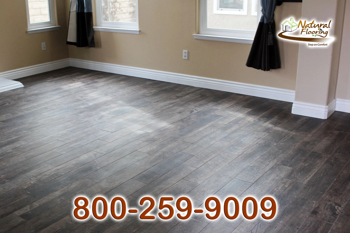 Espresso Pecan Wood Tile Floor