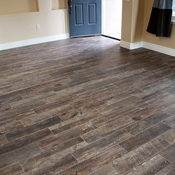 Espresso Pecan Wood Tile Floor 4