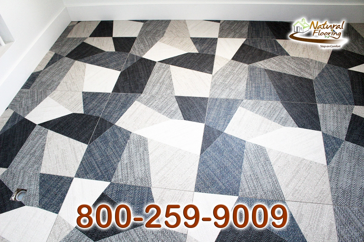 Geometric Pattern Tile Foor