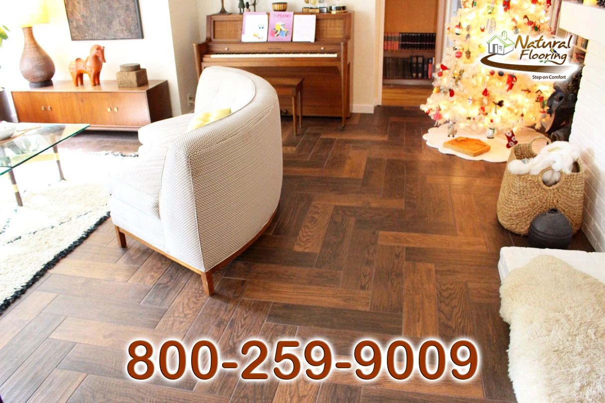 Herringbone Walnut Oak Floor