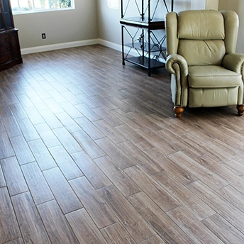 Hickory Tan Plank Tile Floor 7 788397