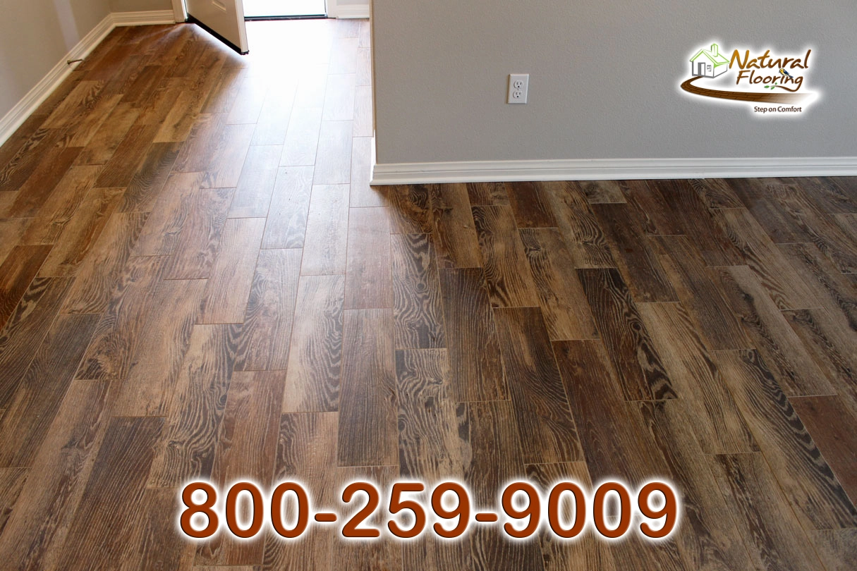 Hickory Wood Tile Floor