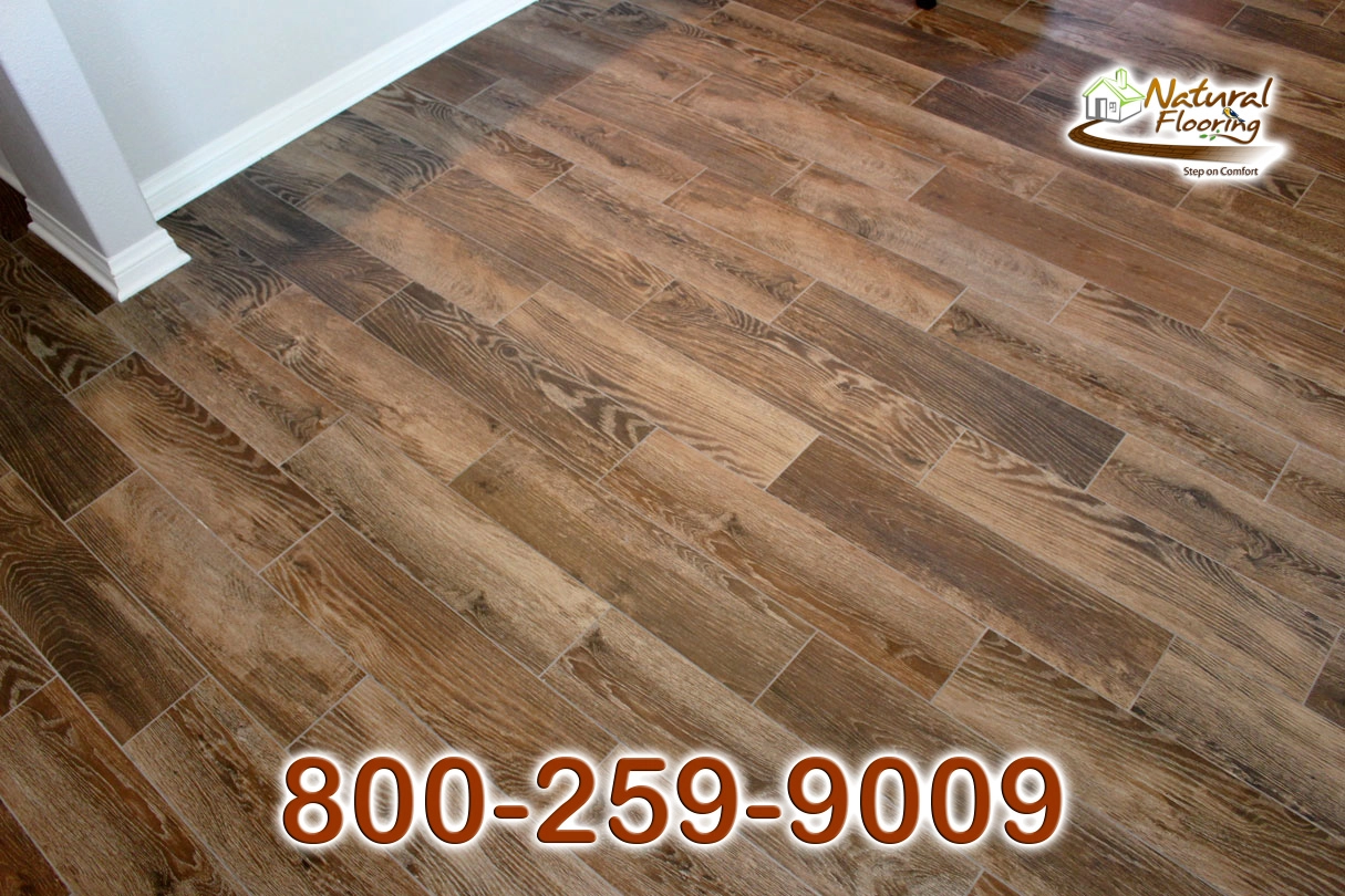 Hickory Wood Tile Floor