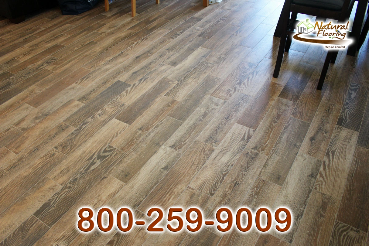 Hickory Wood Tile Floor